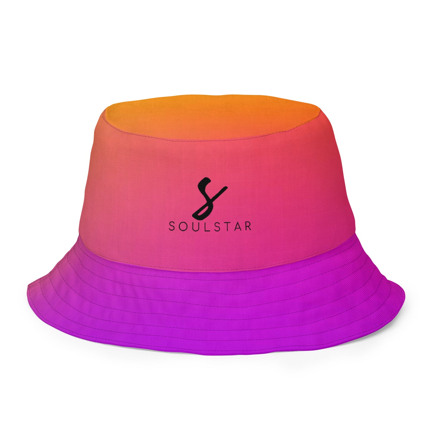 Luxe Soulstar Reversible Gradient to Black Bucket Hat