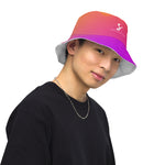 Luxe Soulstar Reversible Gradient to White Bucket Hat