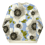 Luxe Soulstar White Floral Unisex Bomber Jacket