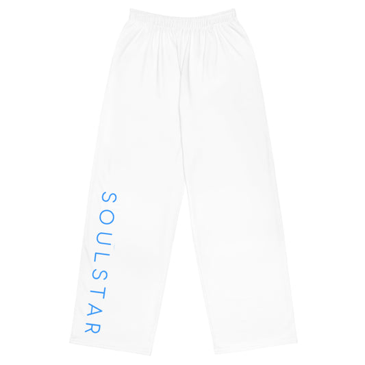 Luxe Soulstar Women's Aqua Wide-Leg Pants