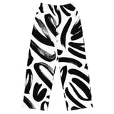 Luxe Soulstar B&W Brushstrokes Wide Leg Pants