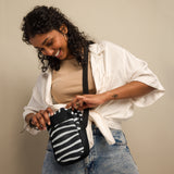 Luxe Soulstar Zebra Print Utility Crossbody Bag