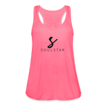 Luxe Soulstar Women's Flowy Tank - neon pink