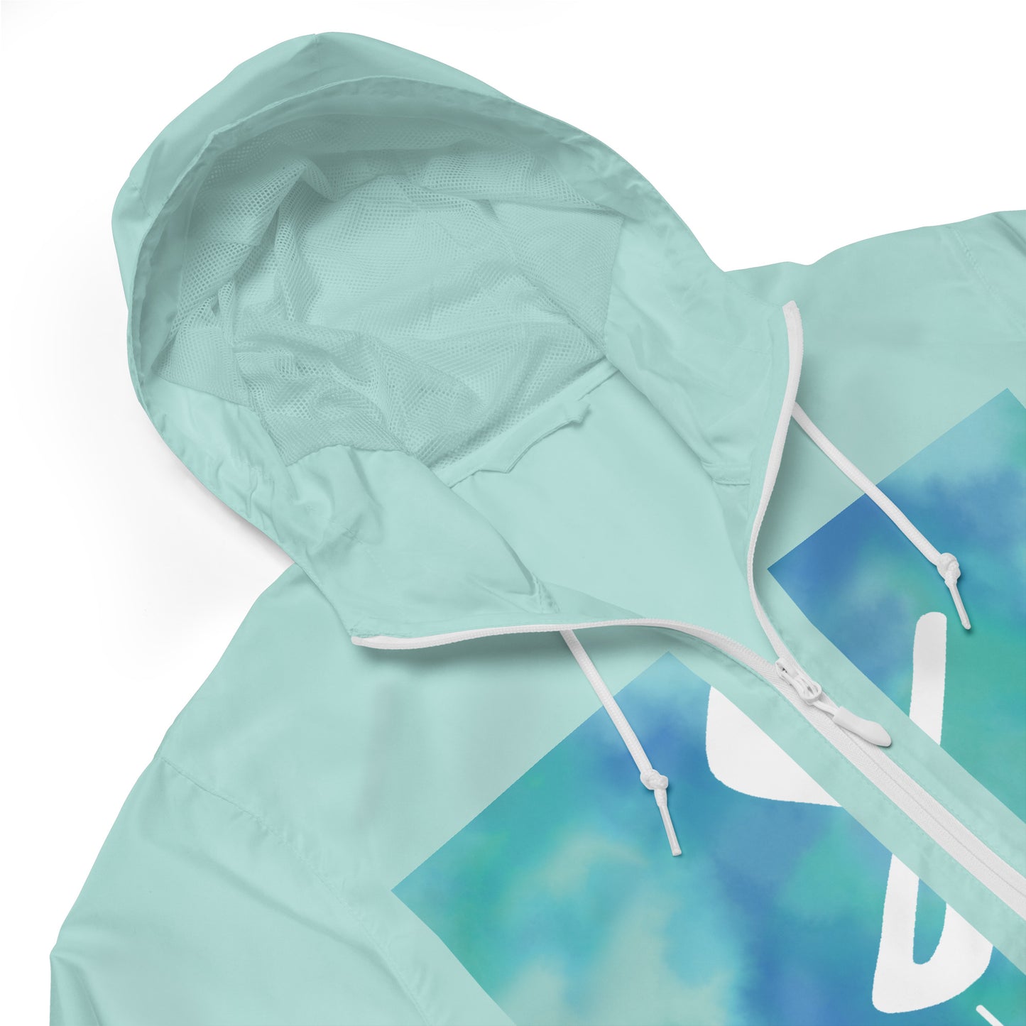 Luxe Soulstar Women's Aqua Lightweight Windbreaker