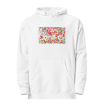 Luxe Soulstar Hearts Candy Unisex Midweight Hoodie