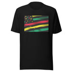American Flag in Black History Unisex T-shirt