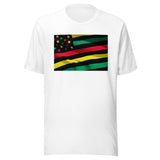 American Flag in Black History Unisex T-shirt