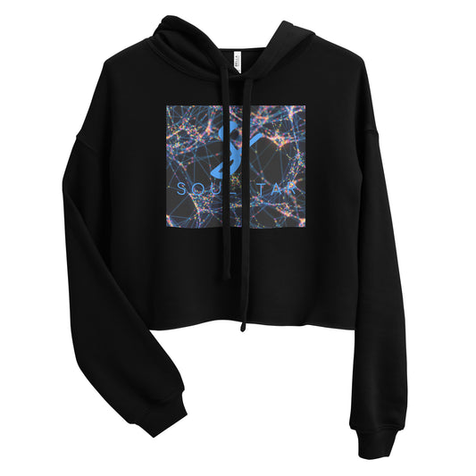 Luxe Soulstar Women's Starburst Crop Hoodie
