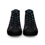 Luxe Soulstar Women’s Purple Python Print Canvas Shoes