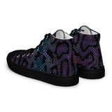Luxe Soulstar Women’s Purple Python Print Canvas Shoes