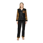 Soulstar 1984 Women's Leopard Satin Pajamas