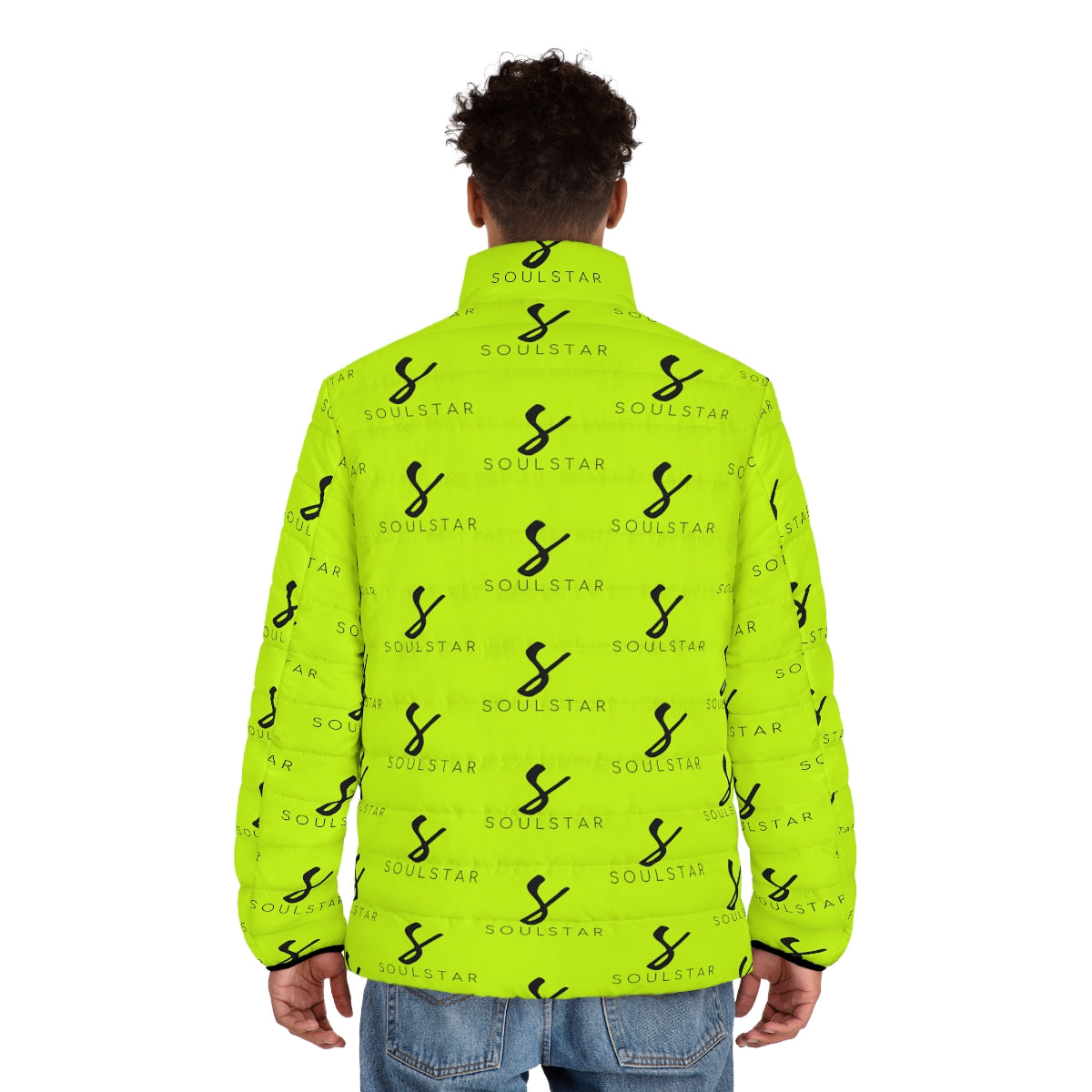 Luxe Soulstar Men's Neon Puffer Jacket