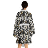 Luxe Soulstar Abstract Kimono Robe