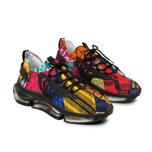 Men's Mesh African Print Sports Sneakers