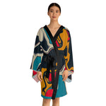 Luxe Soulstar Bold Long Sleeve Kimono Robe