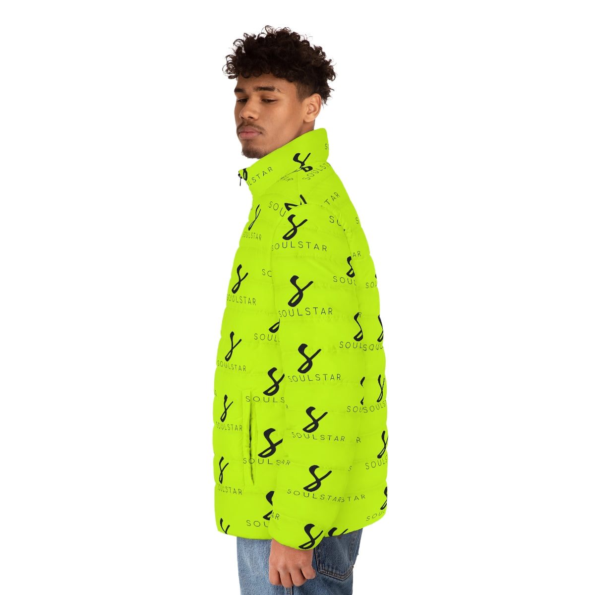 Luxe Soulstar Men's Neon Puffer Jacket