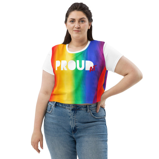 Proud AF Rainbow Crop Tee