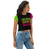 Young, Gifted & Black Colorblock Crop Tee