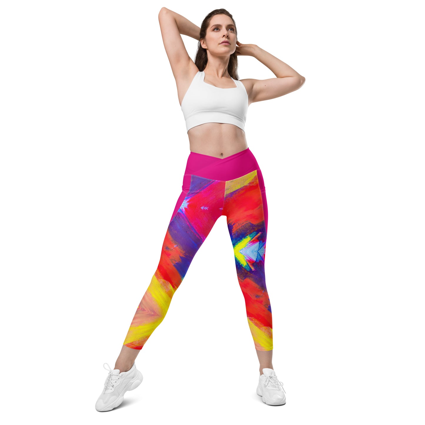 Luxe Soulstar Painted Crossover Leggings