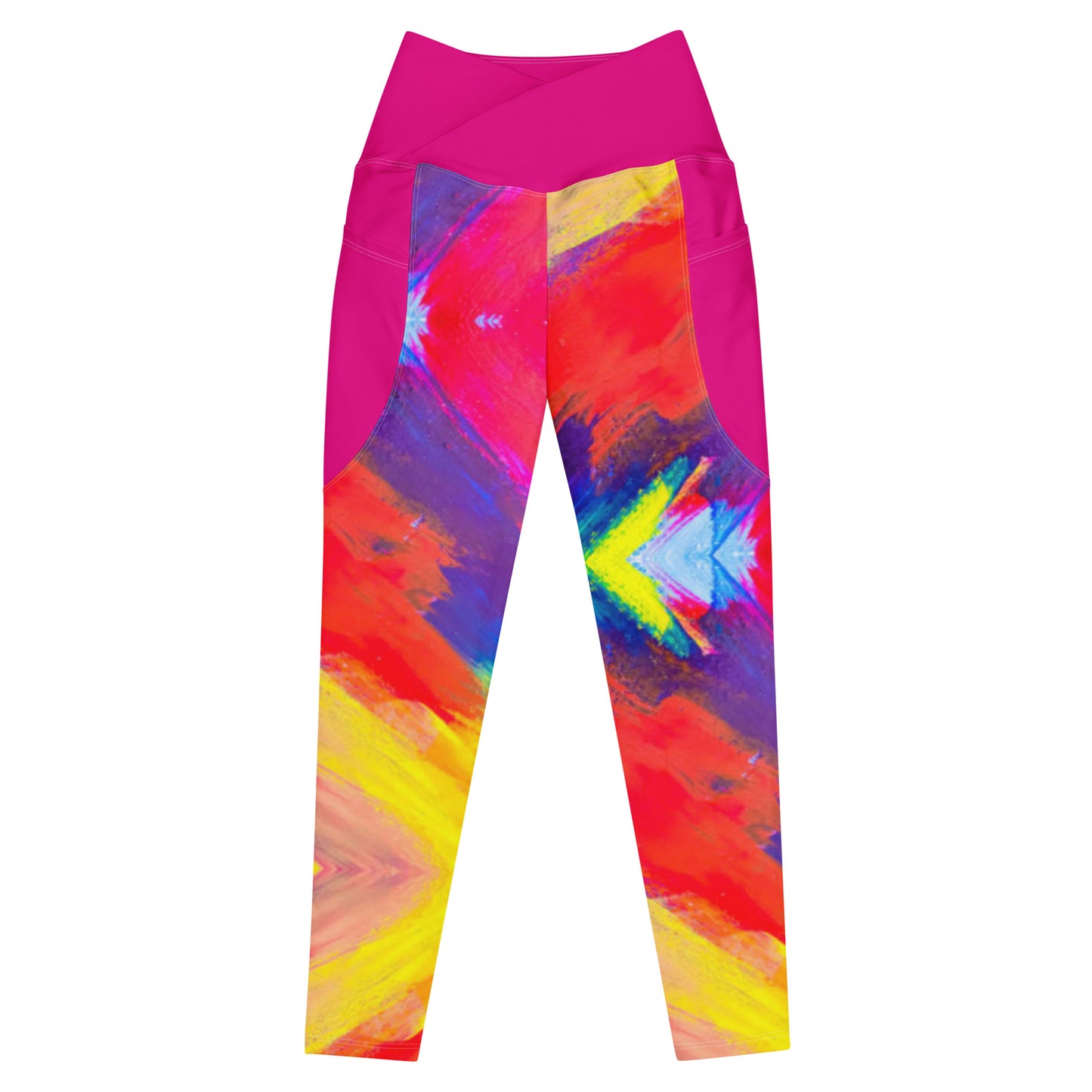 Luxe Soulstar Painted Crossover Leggings