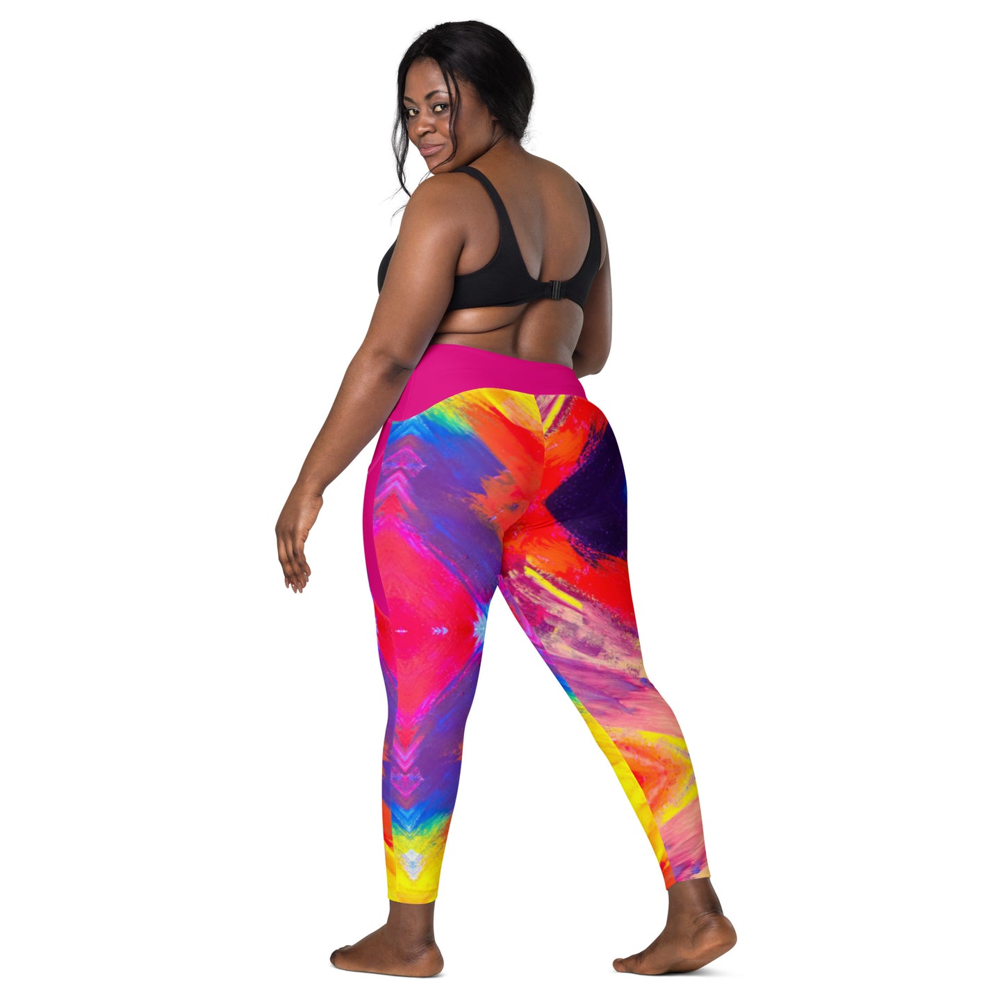 Luxe Soulstar Painted Crossover Leggings