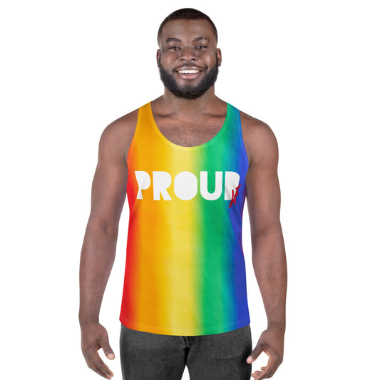 Proud AF Rainbow Unisex Tank Top