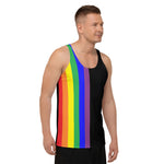 Rainbow Stripes Unisex Tank Top