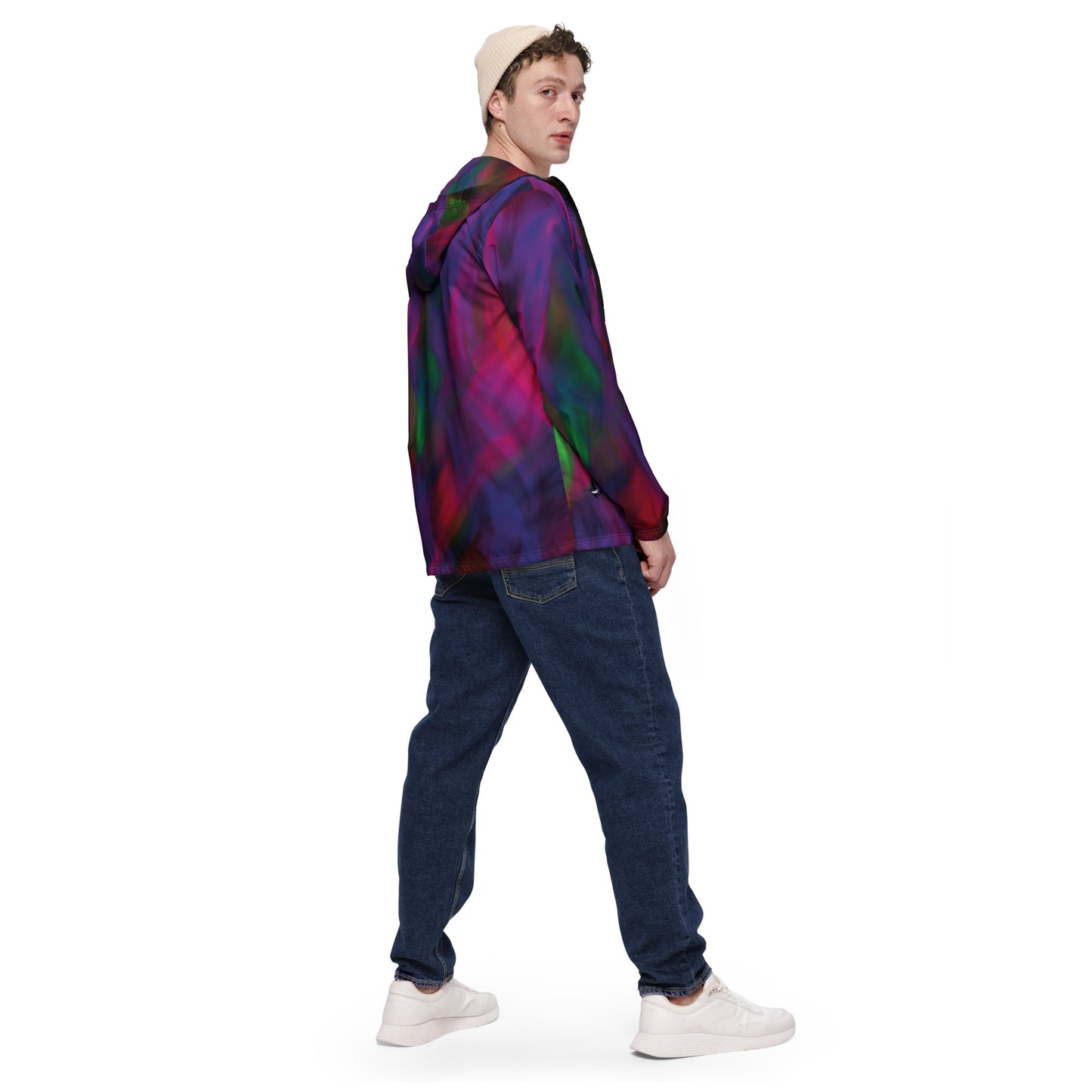 Luxe Soulstar Men’s Watercolor Windbreaker