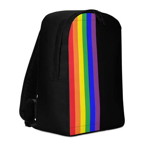Rainbow Stripes Minimalist Backpack