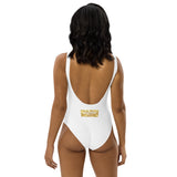 Queen White Gold One-Piece Swimsuit