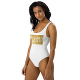 Queen White Gold One-Piece Swimsuit