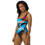 Black & Dope Graffiti One-Piece Swimsuit