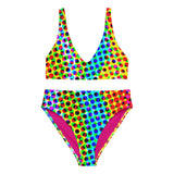 Luxe Soulstar Rainbow Dots High-Waisted Bikini