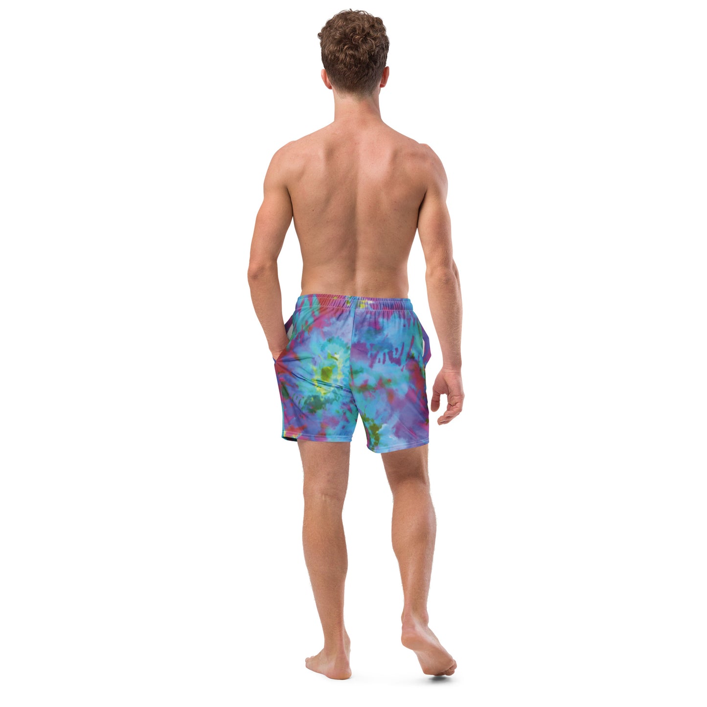Luxe Soulstar Men's Tie-Dye Swim Trunks