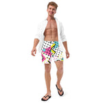 Soulstar 1984 90's Pattern Men's Swim Trunks