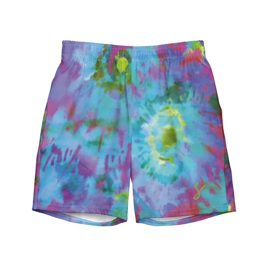 Luxe Soulstar Men's Tie-Dye Swim Trunks
