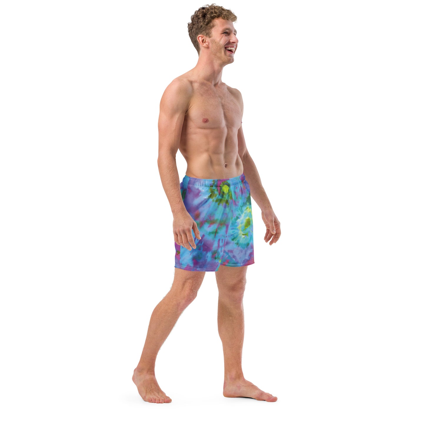 Luxe Soulstar Men's Tie-Dye Swim Trunks