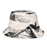 Luxe Soulstar Neutral Abstract Reversible Bucket Hat