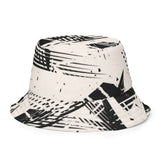 Luxe Soulstar Neutral Abstract Reversible Bucket Hat