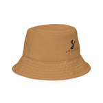 Luxe Soulstar Neutral Abstract Reversible Bucket Hat