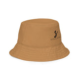 Luxe Soulstar Neutral Abstract Reversible Bucket Hat