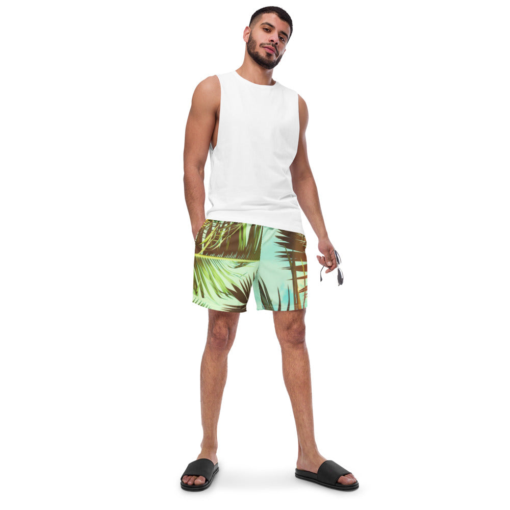 Soulstar Men's Vintage Palms Swim Trunks