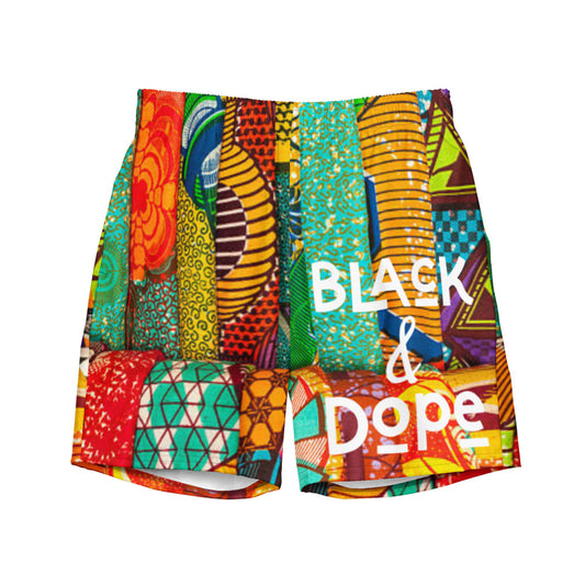Men's Black & Dope Swim Trunks