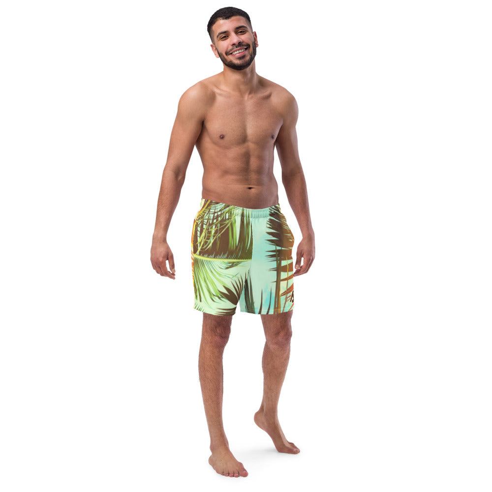 Soulstar Men's Vintage Palms Swim Trunks