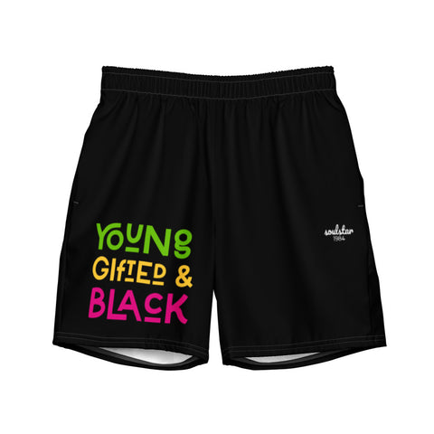 Young, Gifted & Black Men's Swim Trunks