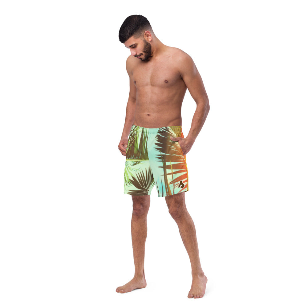 Soulstar Men's Vintage Palms Swim Trunks