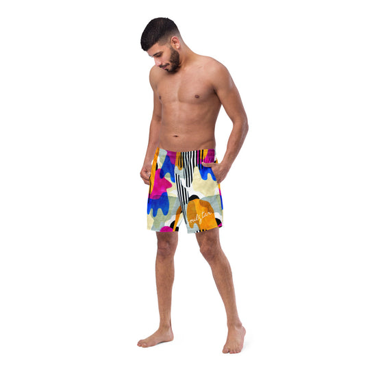 Signature Soulstar Men's Abstract Swim Trunks