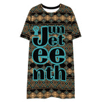 Juneteenth Block Letters T-Shirt Dress