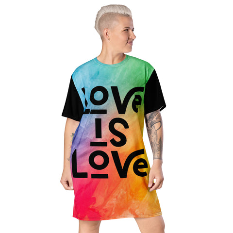Love is Love T-shirt Dress