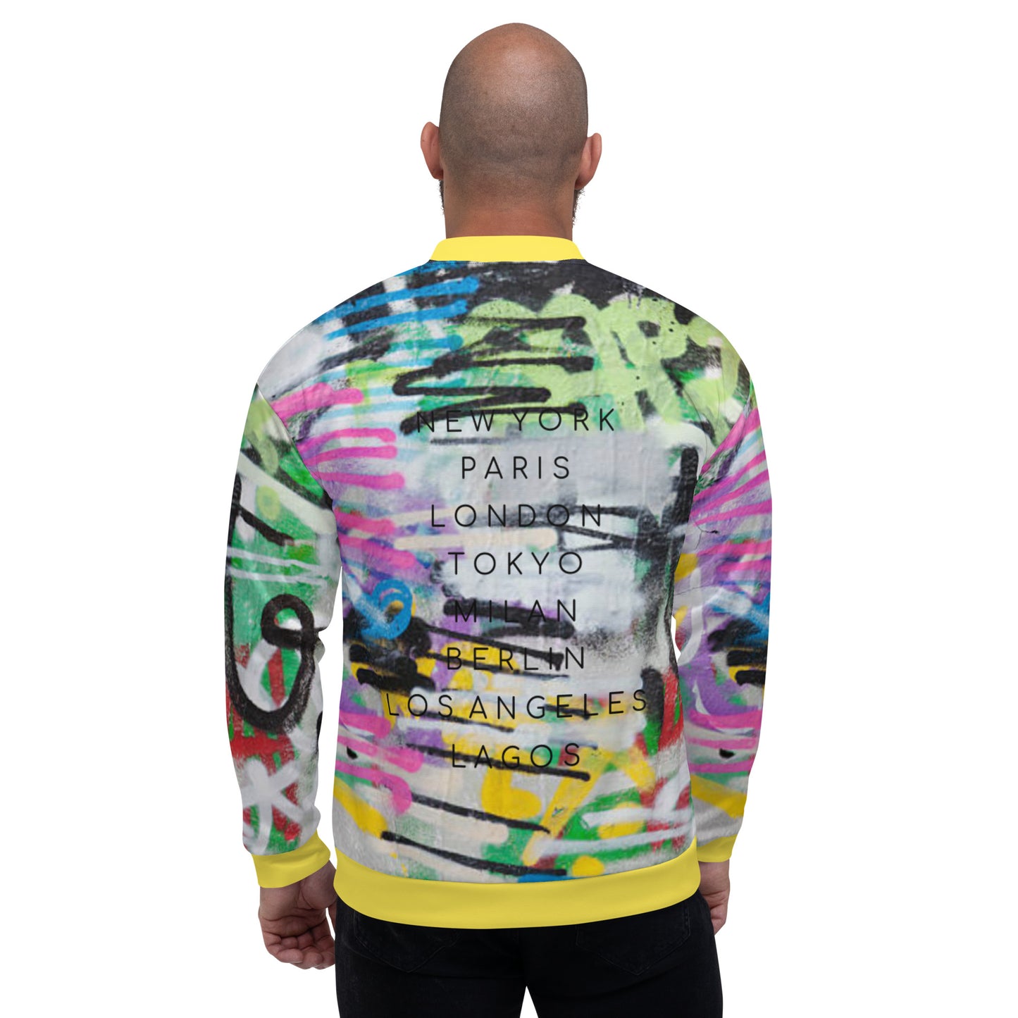 Luxe Soulstar Unisex Graffiti Fashion Bomber Jacket